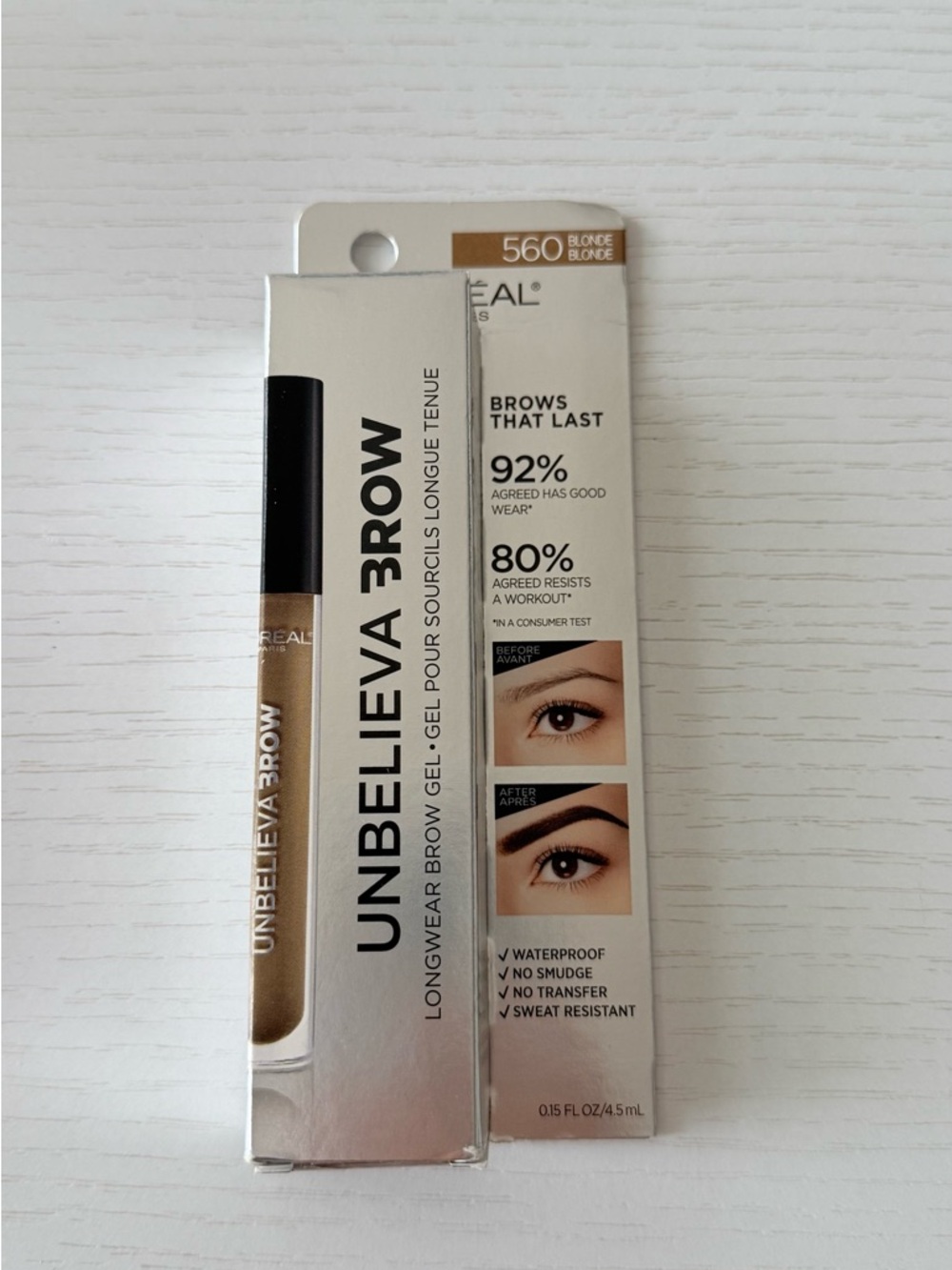 L'Oreal Paris Unbelieva-Brow Longwear Brow Gel (560)